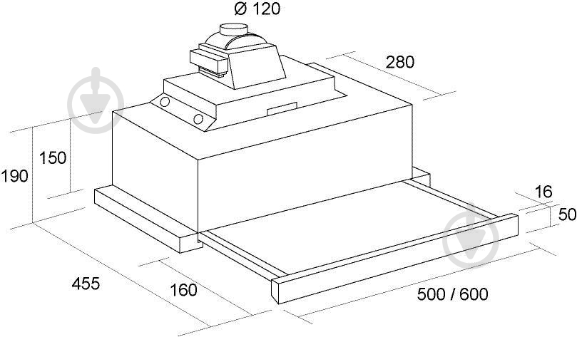 Вытяжка Borgio BLT(R) 50 black - фото 6