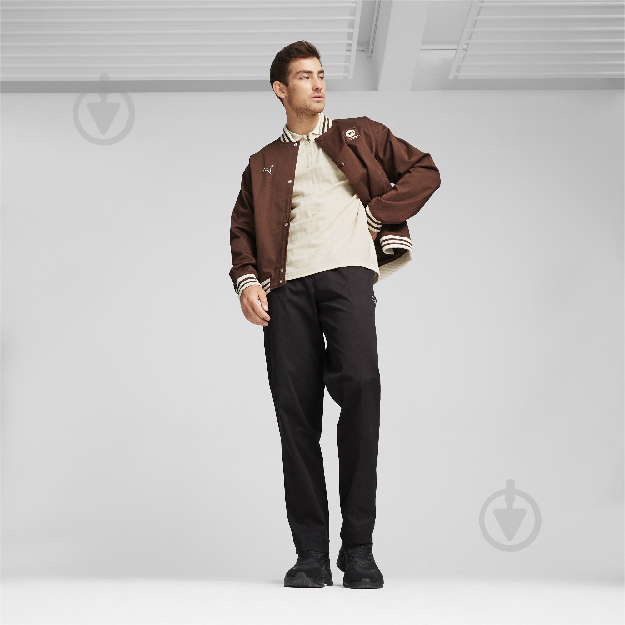 Джемпер Puma PL STATEMENT BOMBER JACKET 62454705 р.XL коричневий - фото 4 Джемпер Puma PL STATEMENT BOMBER JACKET 62454705 р.XL коричневий - фото 4