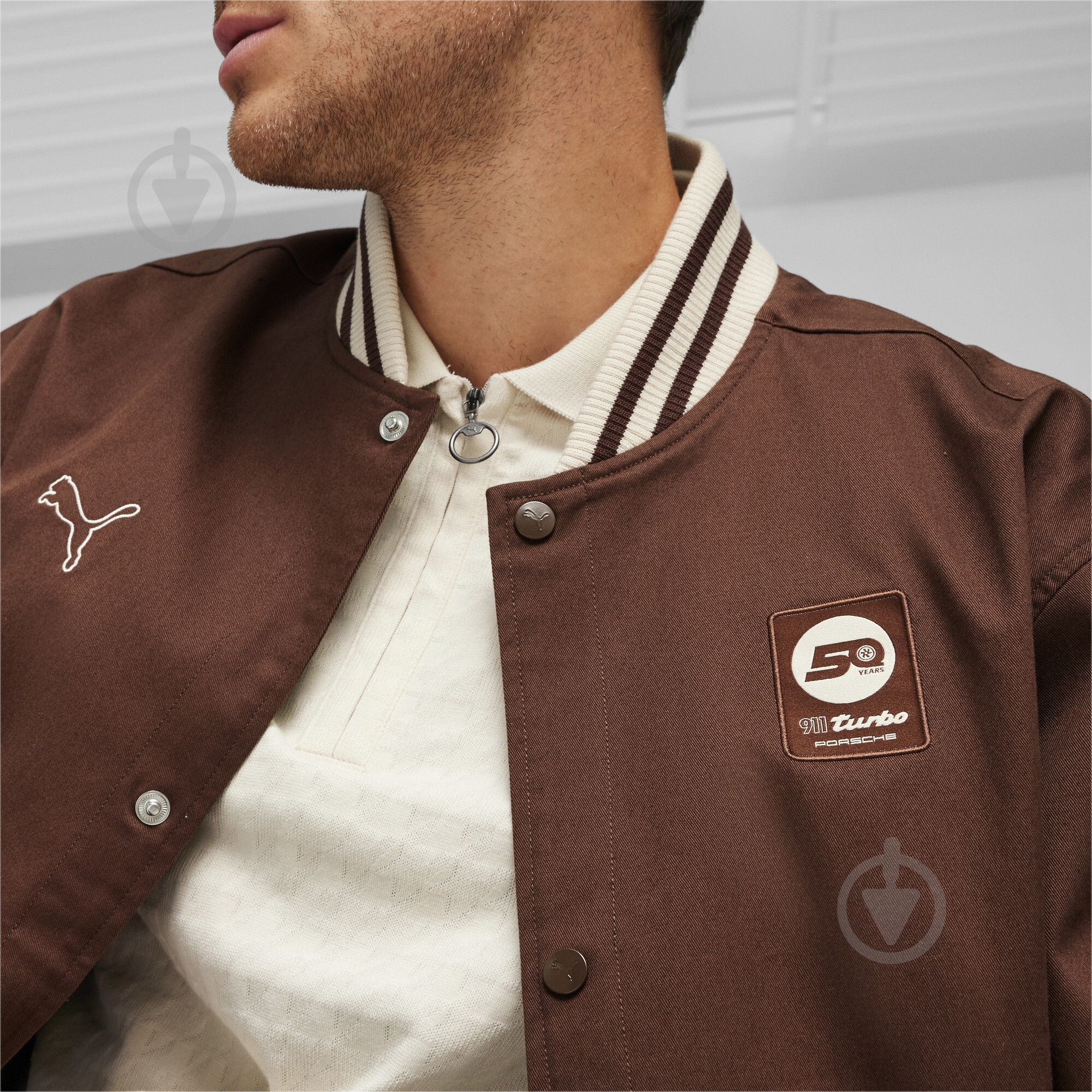 Джемпер Puma PL STATEMENT BOMBER JACKET 62454705 р.XL коричневий - фото 5 Джемпер Puma PL STATEMENT BOMBER JACKET 62454705 р.XL коричневий - фото 5