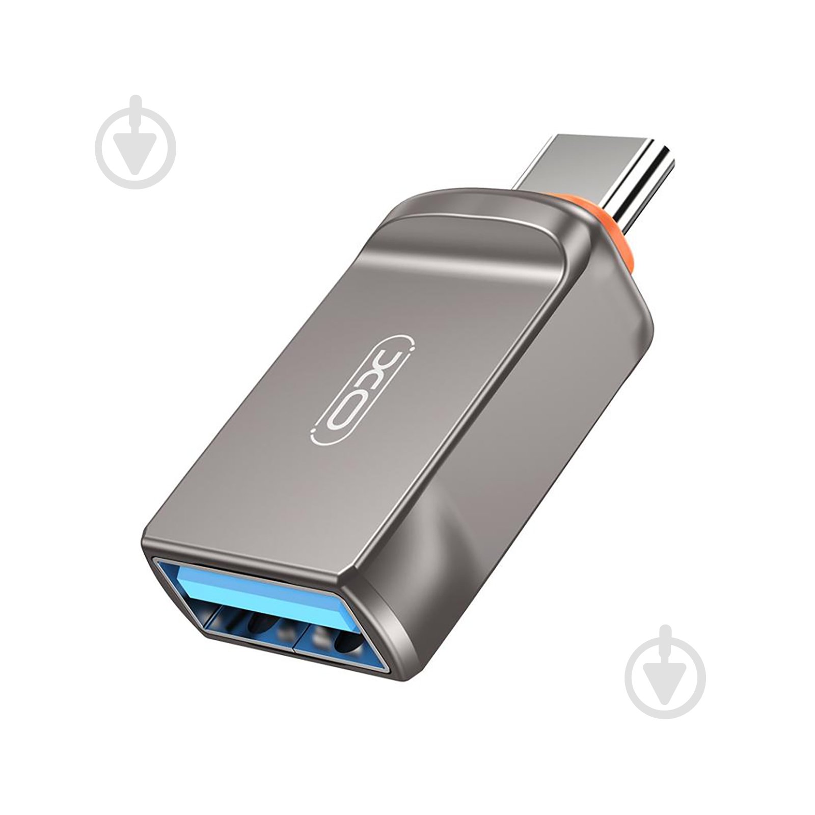 Адаптер Xo NB281B-СA USB-A to USB-C grey (NB281B-СA.tranish) - фото 1 Адаптер Xo NB281B-СA USB-A to USB-C grey (NB281B-СA.tranish) - фото 1