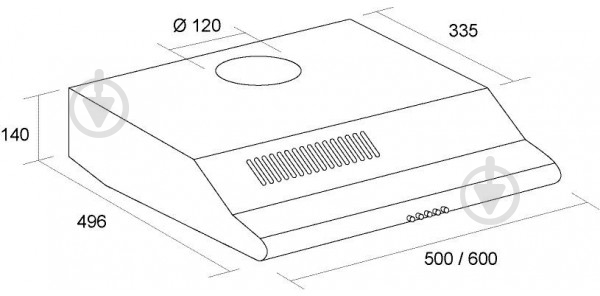 Вытяжка Borgio Gio 50 ivory - фото 5