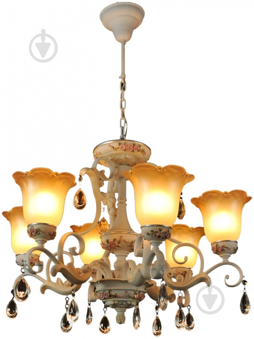 Люстра подвесная Versan ELOISE 8xE27 белый 28069-8 - фото 1