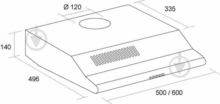 Вытяжка Borgio Gio 50 white - фото 3