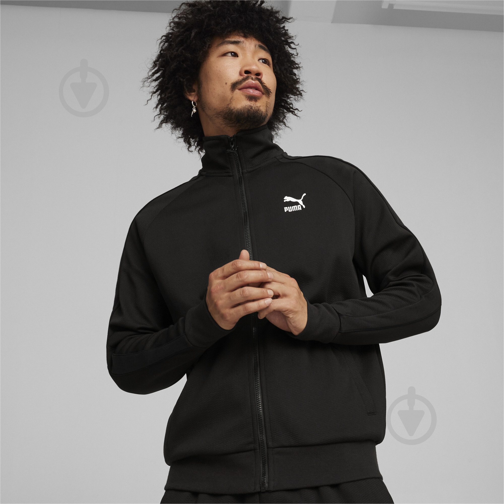 Джемпер Puma T7 TRACK JACKET DK 62432801 р.M черный - фото 3