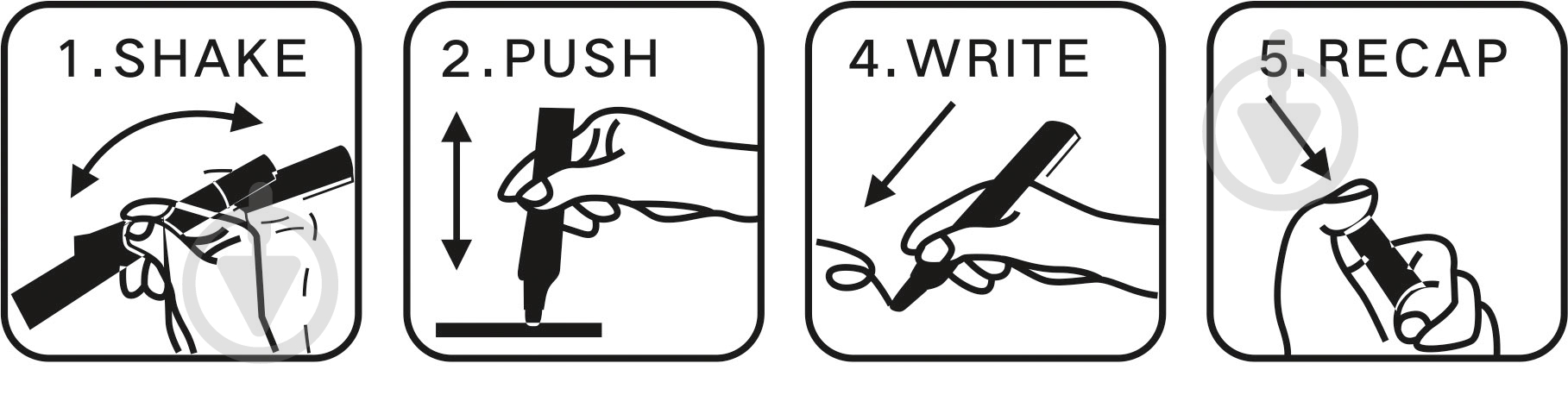 Маркер акриловый Centrum 3-5 мм 88310 белый - фото 3