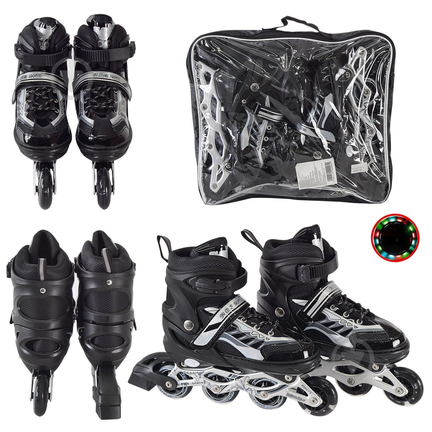 Роликовые коньки Shantou RL2418 р. 36-47 в ассортименте - фото 20