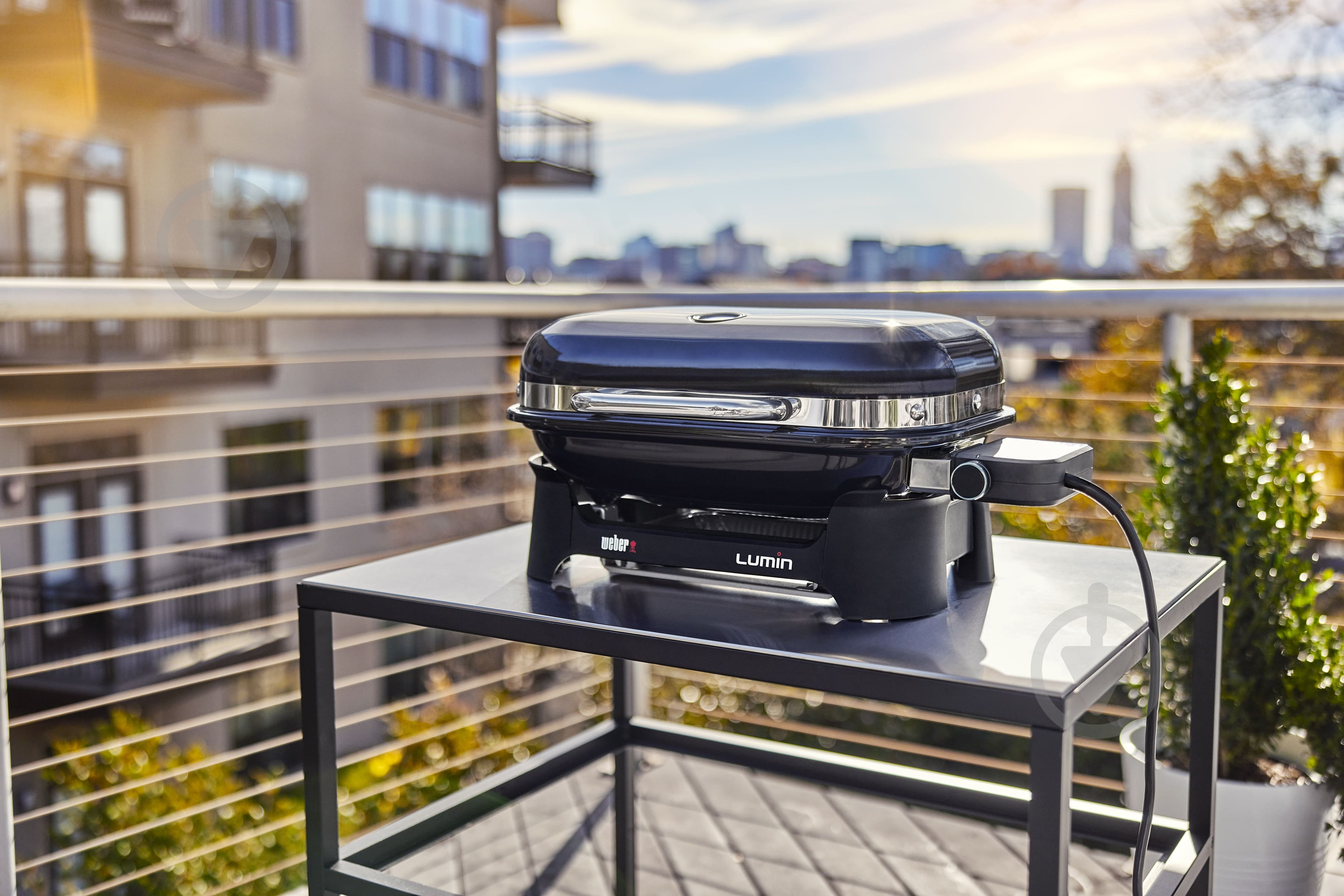 Гриль електричний Weber Lumin Compact 1000, чорний (91010979) - фото 3
