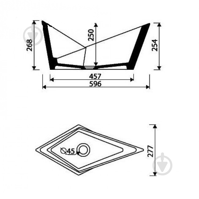Умывальник Marmorin Palera - фото 2