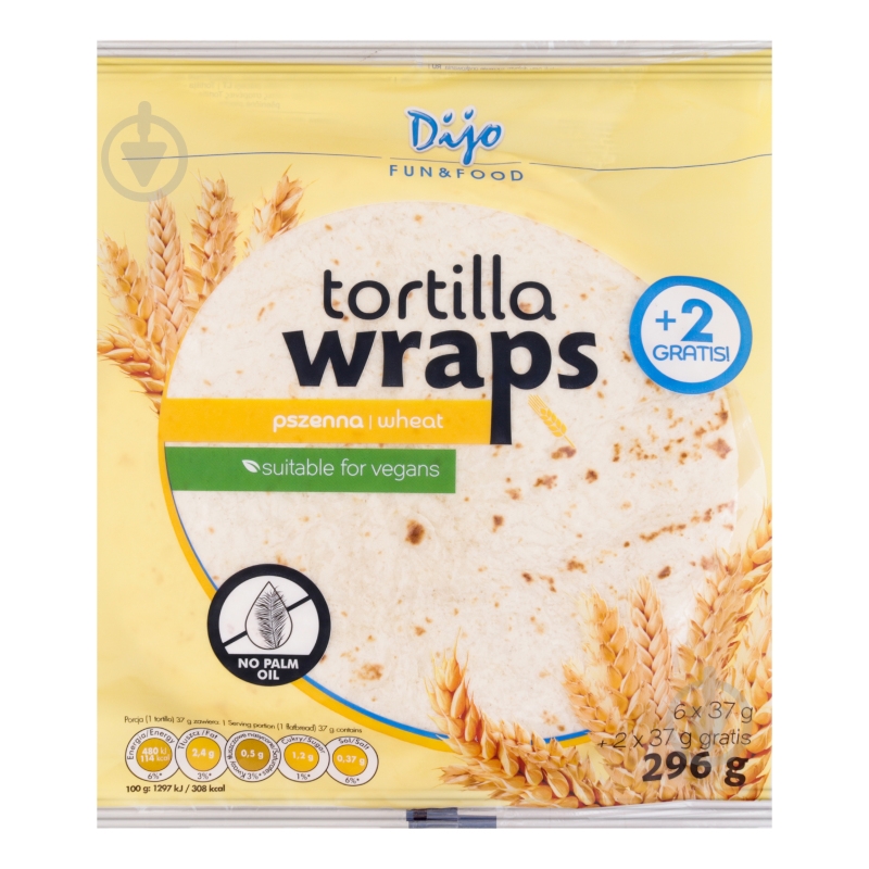 Тортилья DIJO пшеничная 20 см - фото 1 Тортилья DIJO пшеничная 20 см - фото 1