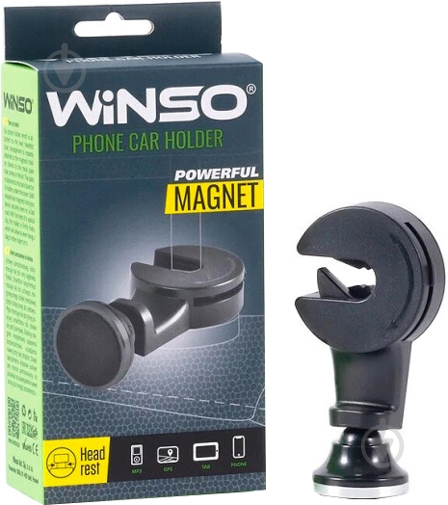 Держатель для мобильного телефона WINSO магнитный 201230 черный - фото 1 Держатель для мобильного телефона WINSO магнитный 201230 черный - фото 1