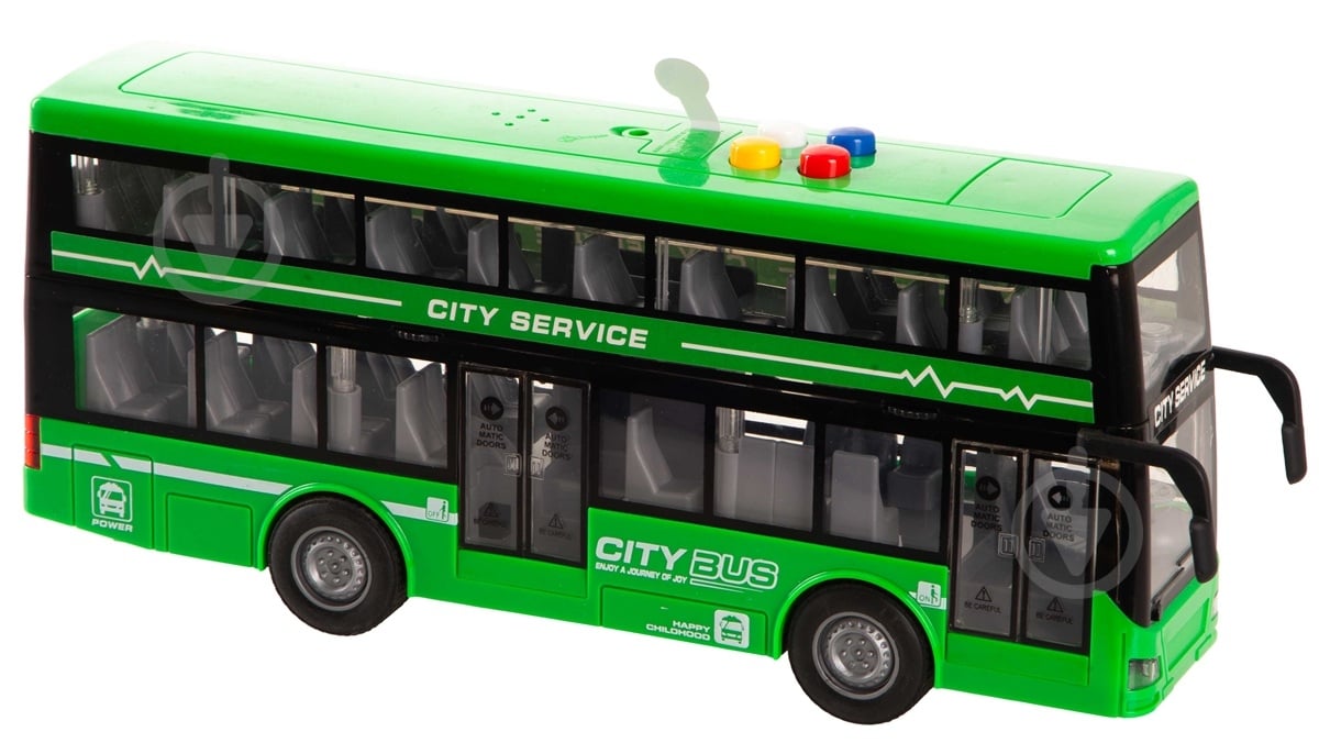 Автобус DIY TOYS Инерционный двухэтажный со звуковыми и световыми эффектами в ассортименте CJ-4023760 - фото 2 Автобус DIY TOYS Инерционный двухэтажный со звуковыми и световыми эффектами в ассортименте CJ-4023760 - фото 2