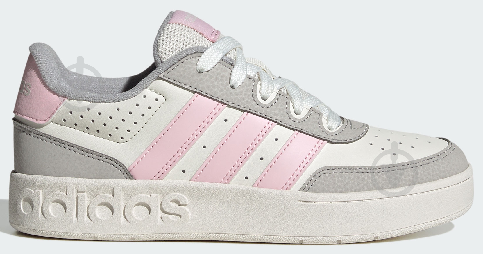 Кроссовки для девочек Adidas BREAKBASE J KJ9590 р.35 1/2 серые - фото 1