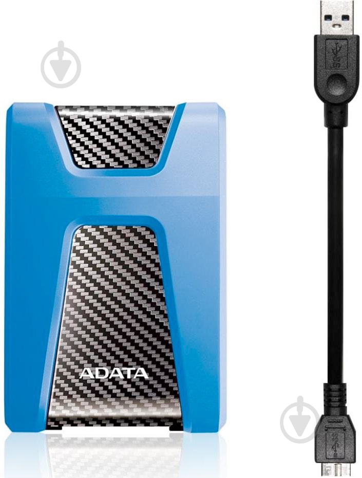 Зовнішній жорсткий диск ADATA HD650 1 ТБ 2,5" USB 3.1 (AHD650-1TU31-CBL) blue - фото 4 Зовнішній жорсткий диск ADATA HD650 1 ТБ 2,5" USB 3.1 (AHD650-1TU31-CBL) blue - фото 4
