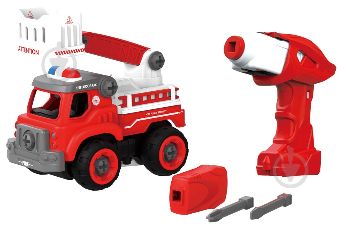 Конструктор DIY Spatial Creativity Пожежний кран з електричним двигуном CJ-1365105 - фото 4 Конструктор DIY Spatial Creativity Пожежний кран з електричним двигуном CJ-1365105 - фото 4