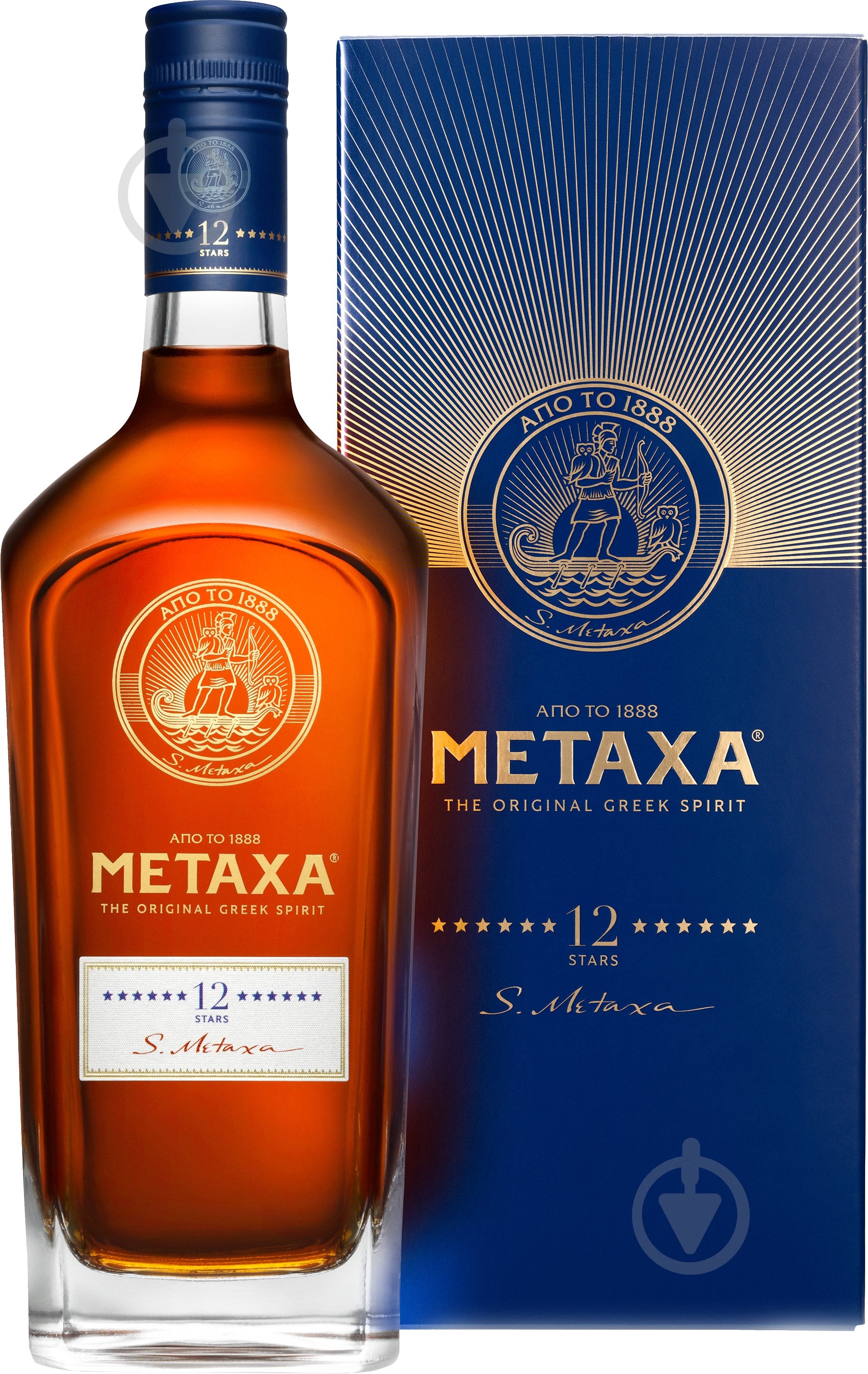 Бренди Metaxa 12 звездочек 0,7 л - фото 1