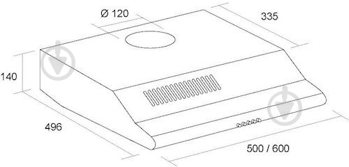 Вытяжка Borgio Gio 60 ivory - фото 4