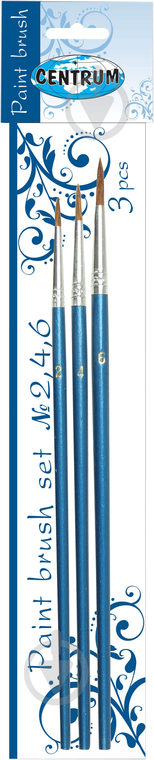 Набор кистей 3 шт. (№2,4,6) 80657 Centrum - фото 1