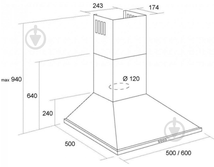 Вытяжка Borgio BKM (TR) 60 Ivory Rustic - фото 5