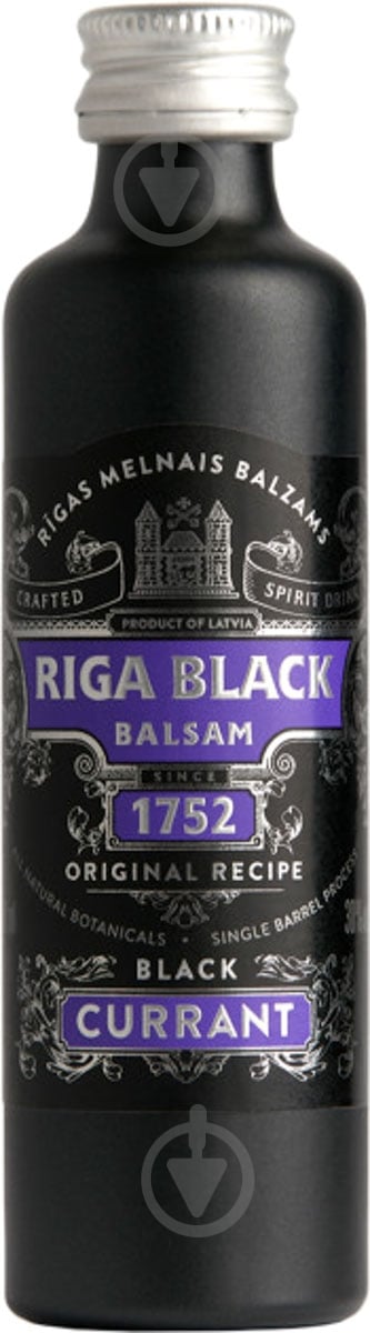 Бальзам Riga Black Balsam Черная смородина 30% 0,04 л - фото 1