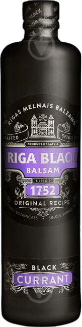 Бальзам Riga Black Balsam Черная смородина 30% 0,7 л - фото 1