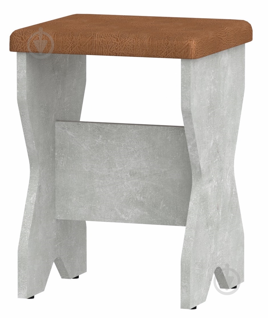 Табурет Компанит Т-1 рыжий / ателье светлое - фото 1