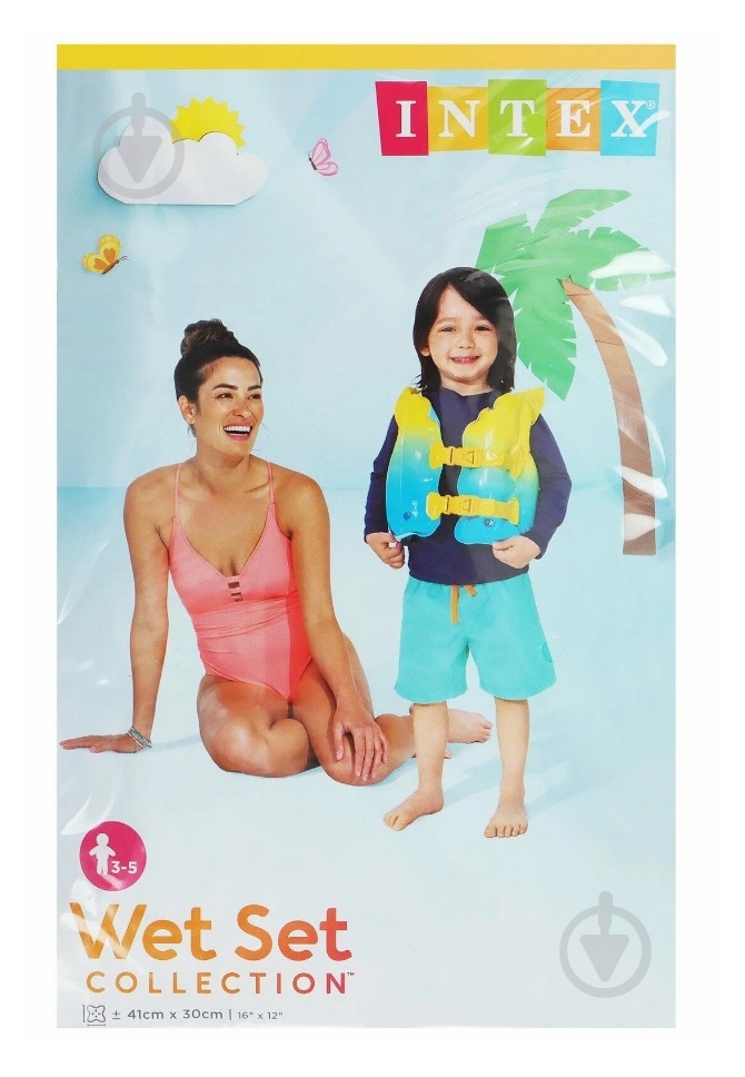 Жилет детский Intex Голубая лагуна 59663 - фото 2