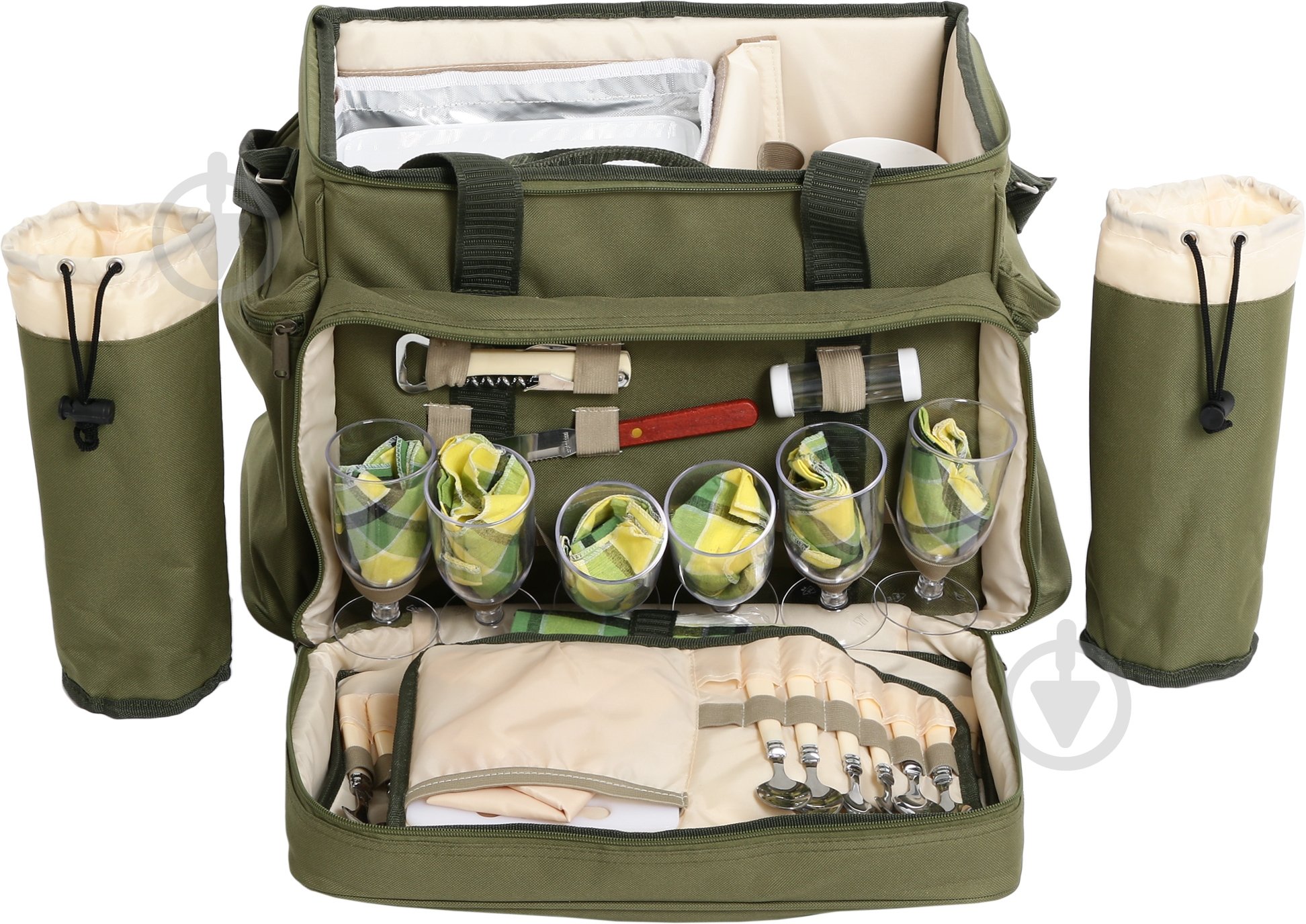 Набор для пикника Кемпинг HB6-520 green - фото 3 Набор для пикника Кемпинг HB6-520 green - фото 3