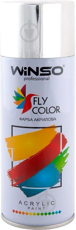 Краска акриловая 381439 WINSO 450 мл Spray хром (Bright Chrome) - фото 1