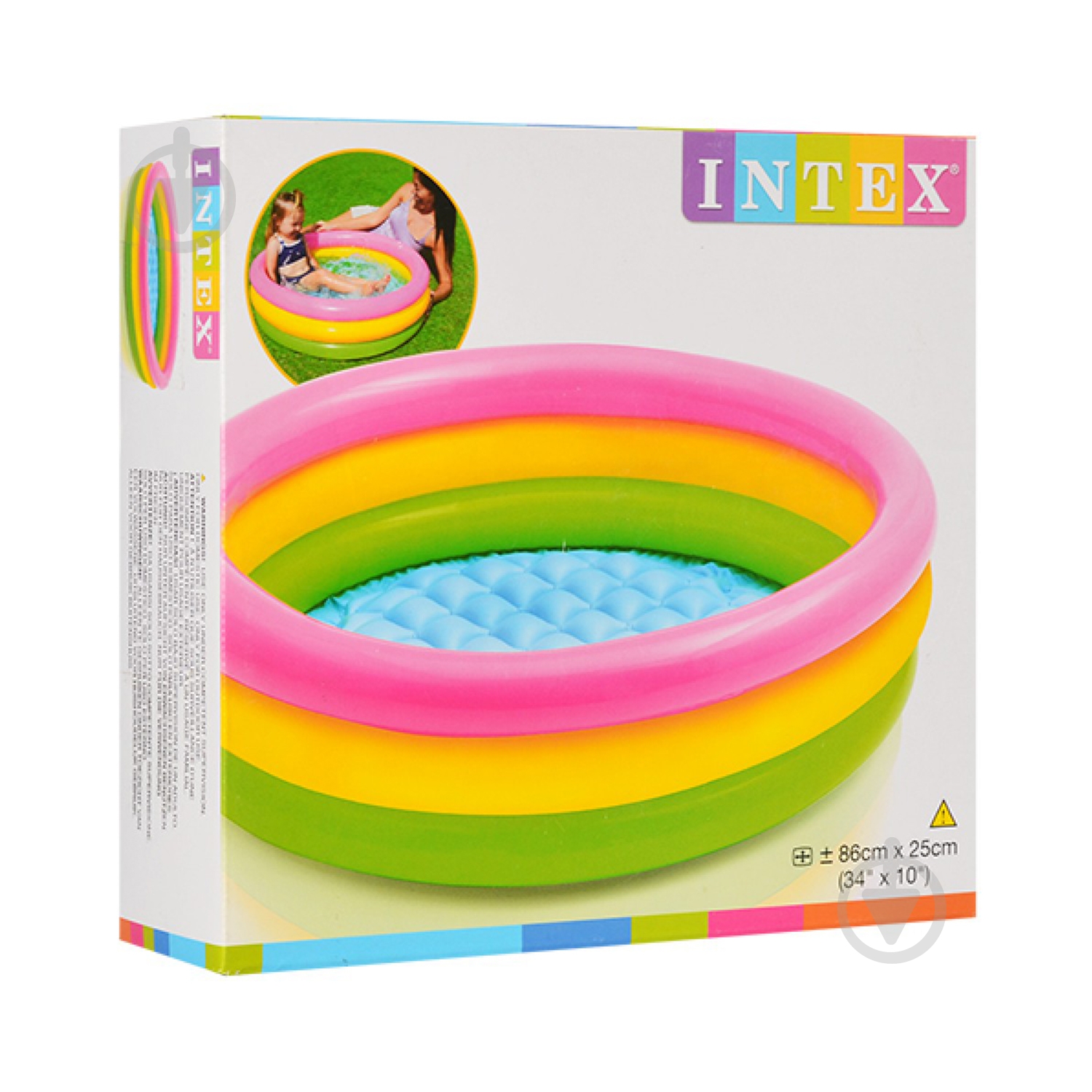 Басейн надувний Intex Барвистий 86х25 см 58924 - фото 2