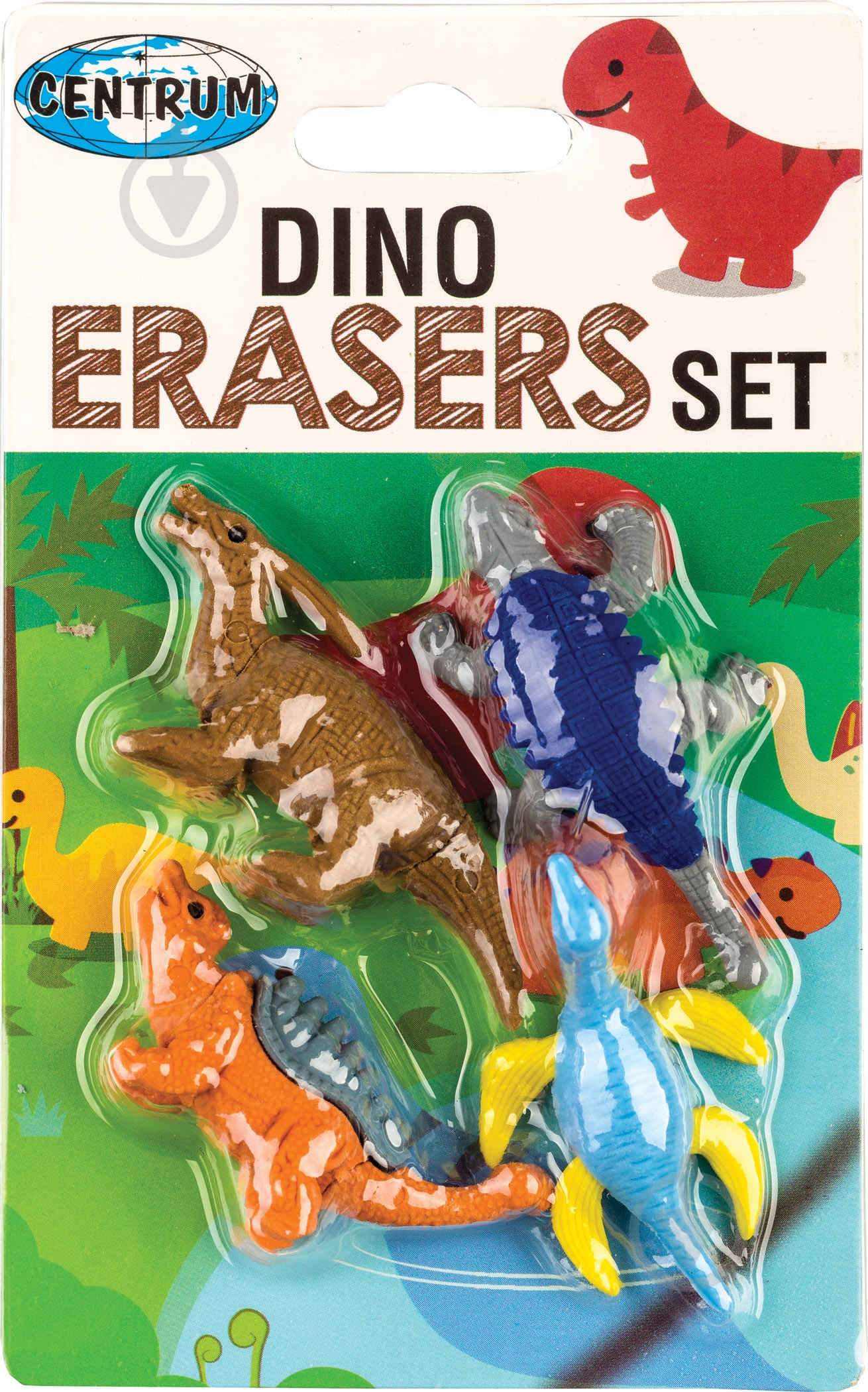 Ластик для карандашей набор Dino 80764 Centrum - фото 1
