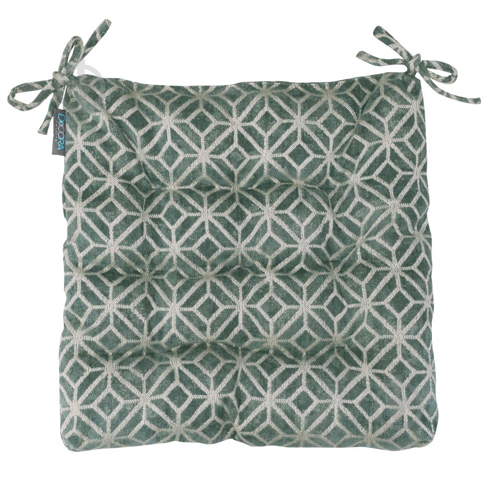 Подушка на стілець аквамарин Motiff Jazz02 Decora textile - фото 1