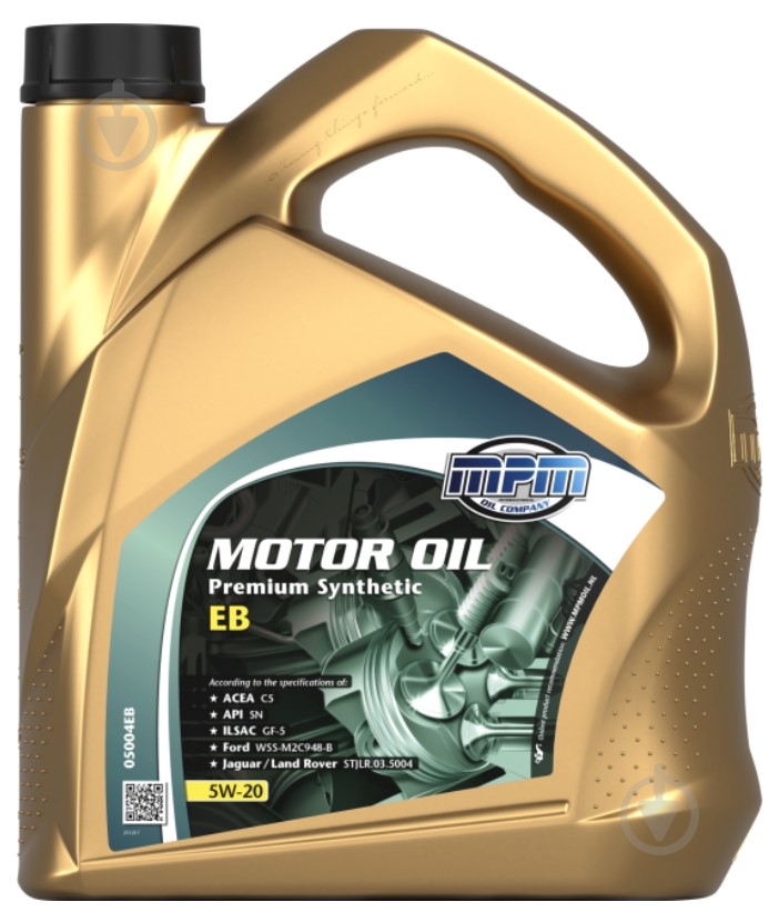 Моторна олива синтетична MPM Premium Synthetic Ecoboost 5W-20 4 л (05004EB) - фото 1
