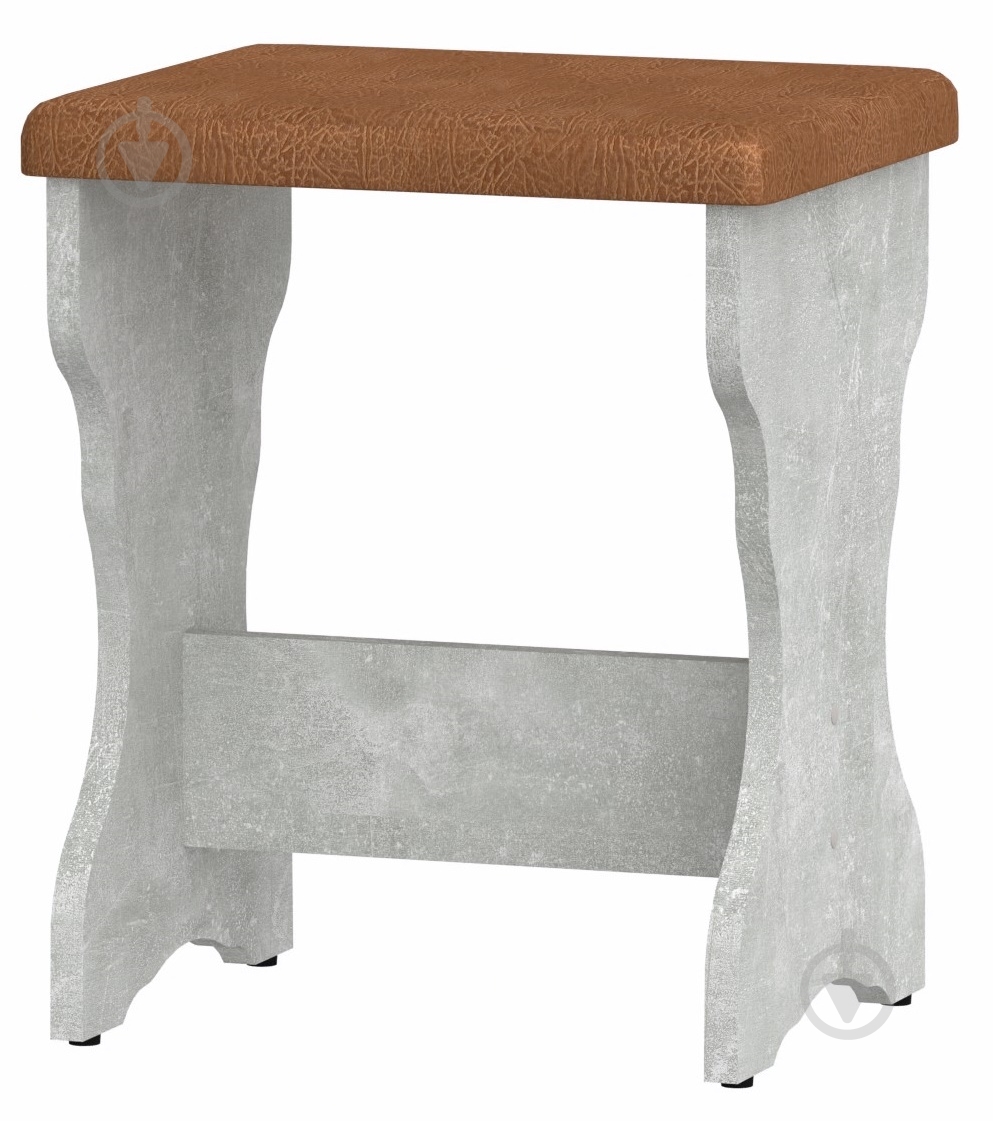 Табурет Компанит Т-2 рыжий / ателье светлое - фото 1 Табурет Компанит Т-2 рыжий / ателье светлое - фото 1