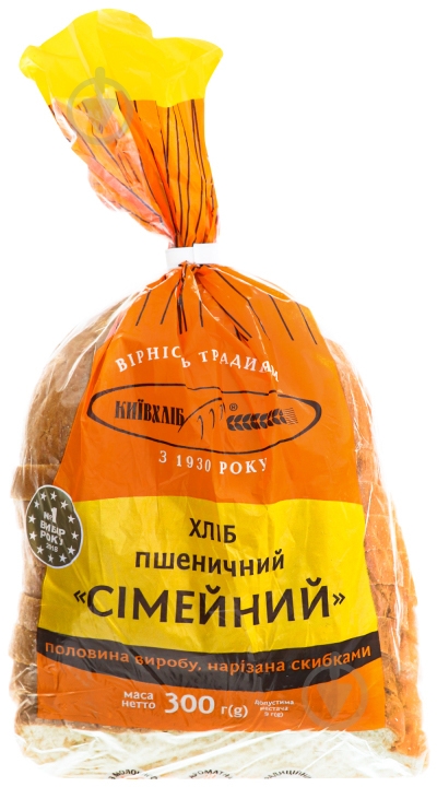 Хлеб Київхліб Семейная пшеничная половинка 300 г - фото 1