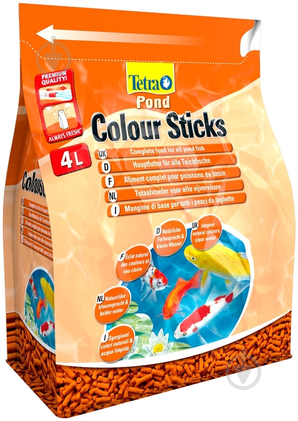 Корм Tetra Pond Colour Sticks 4 л - фото 1