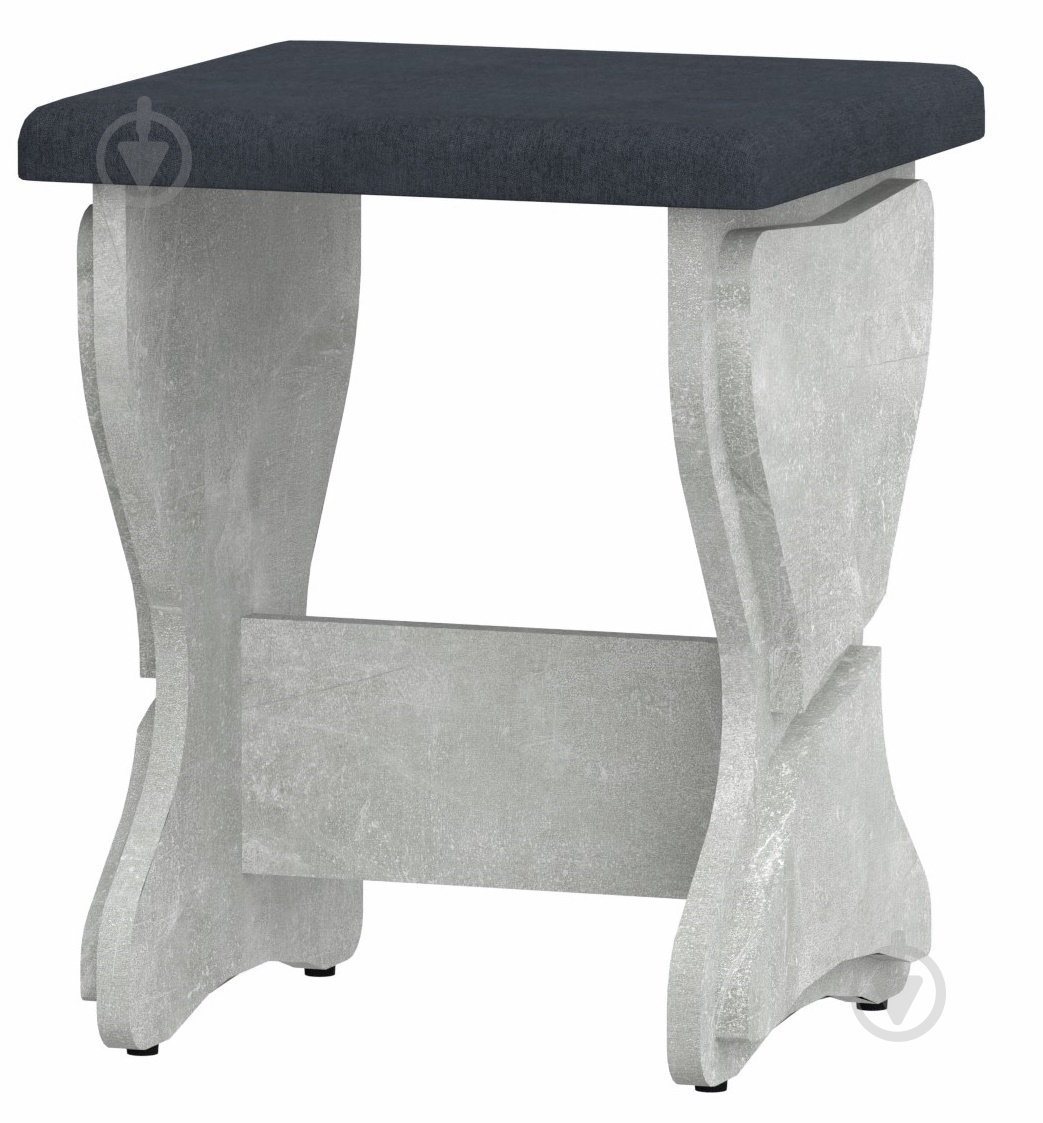 Табурет Компанит Т-3 балатон темно-серый / ателье светлое - фото 1