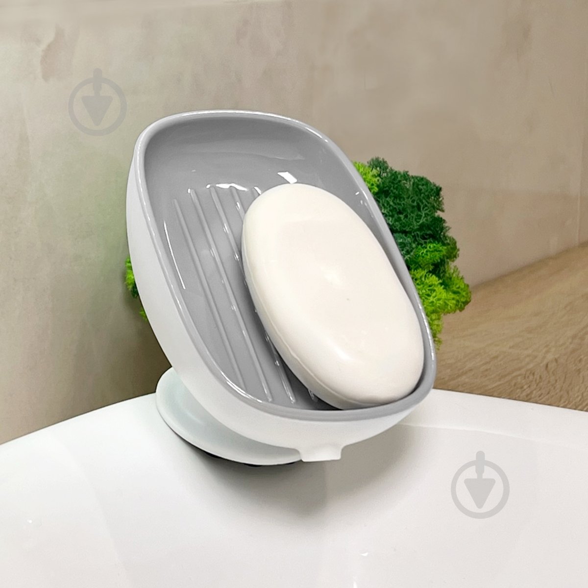 Мильниця МВМ BP-38 WHITE/GRAY - фото 2 Мильниця МВМ BP-38 WHITE/GRAY - фото 2