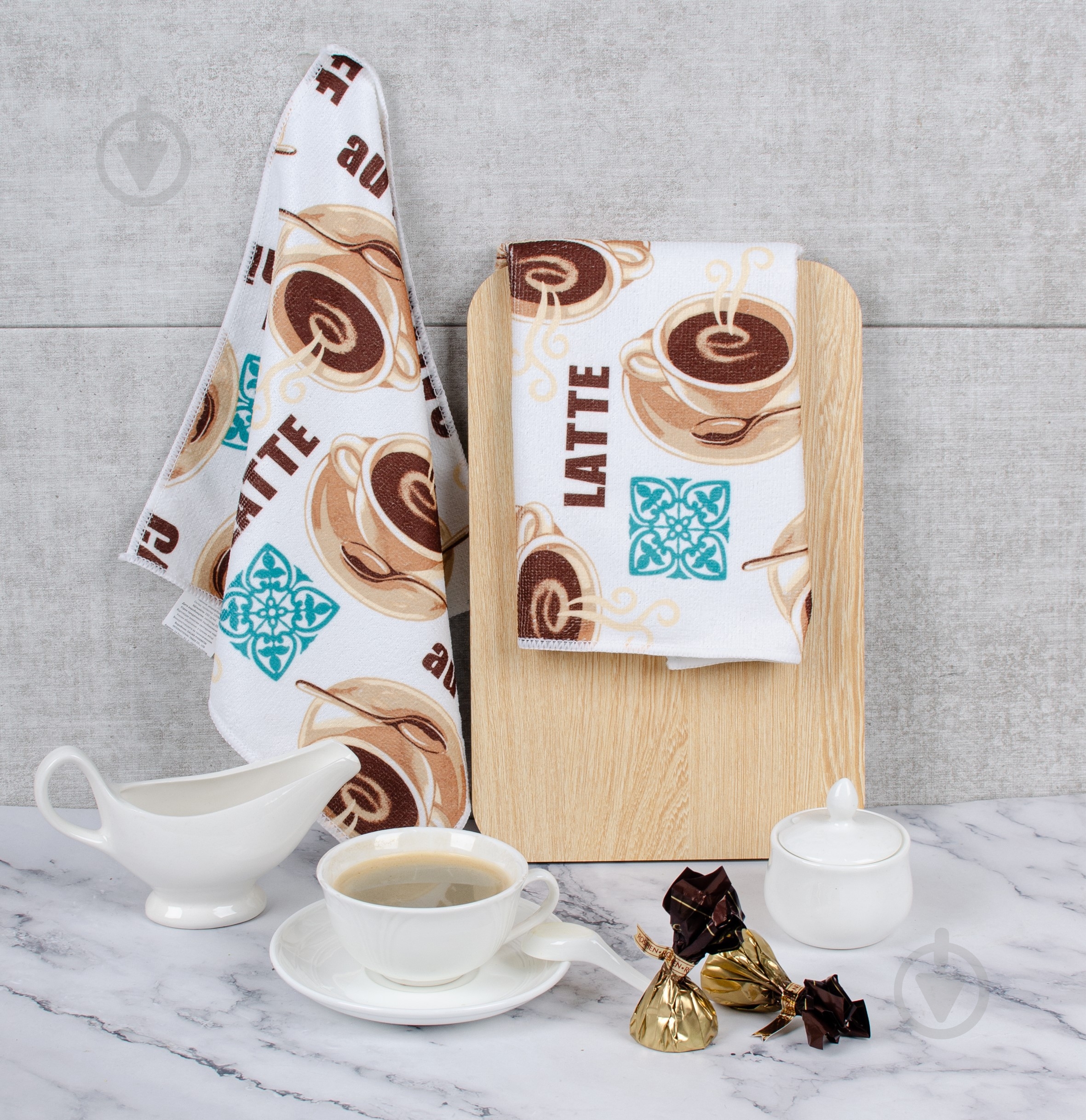 Салфетка Coffee Time 30x30 см мульти - фото 1