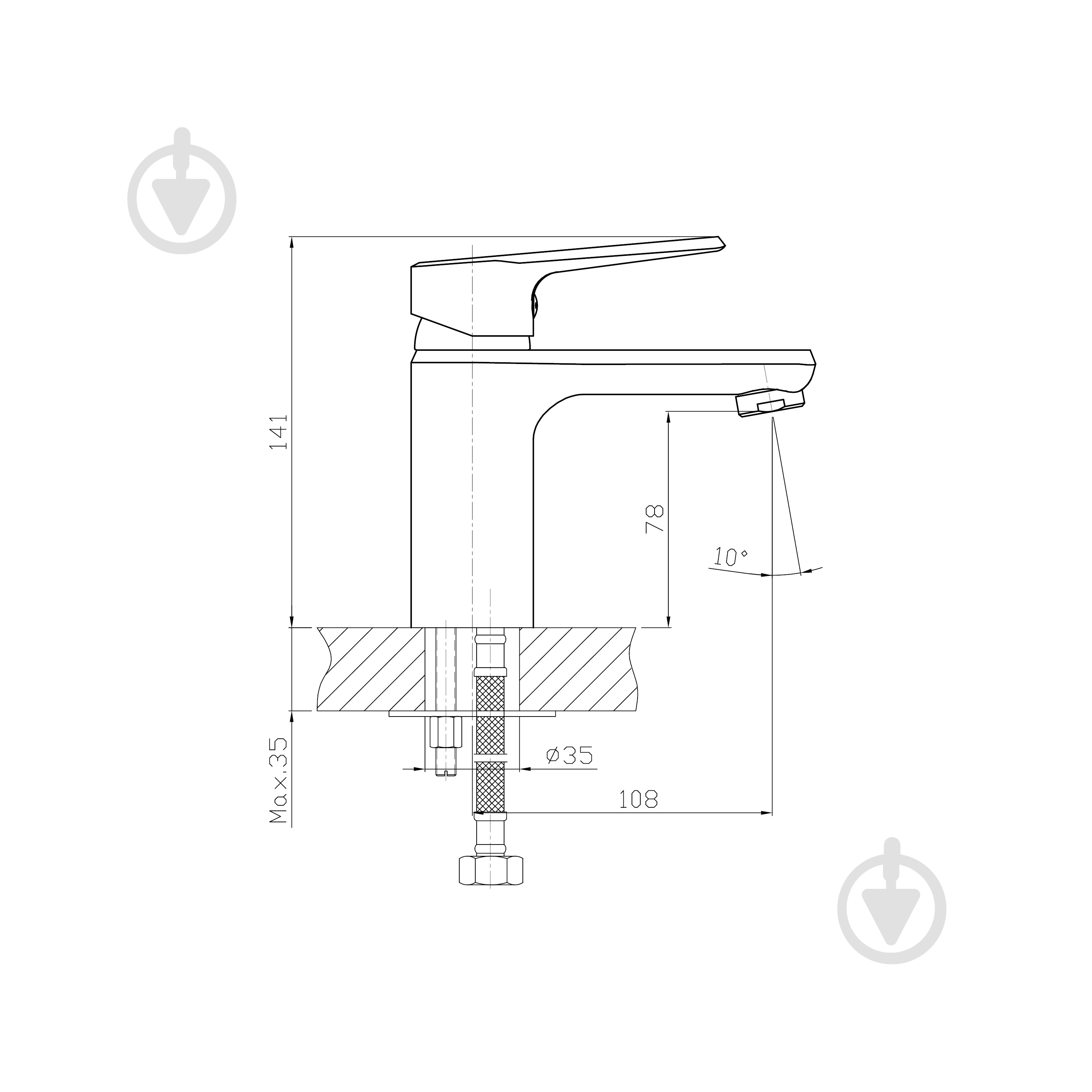 Смеситель для умывальника Koller Pool ED0200 - фото 5 Смеситель для умывальника Koller Pool ED0200 - фото 5
