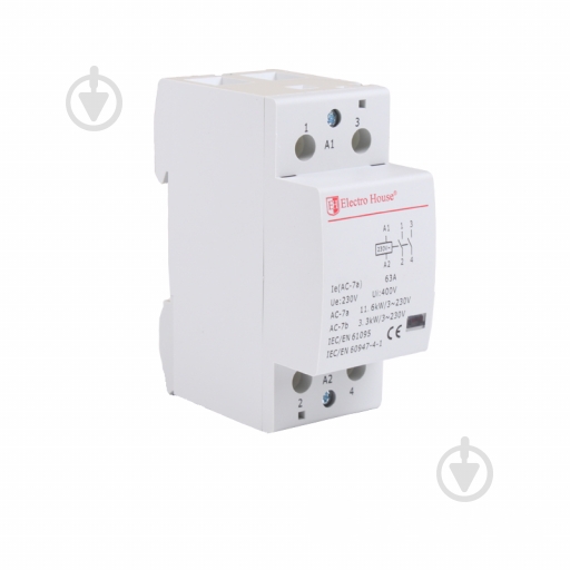 Контактор ElectroHouse 63A 230V 2NO EH-MK-25 - фото 1