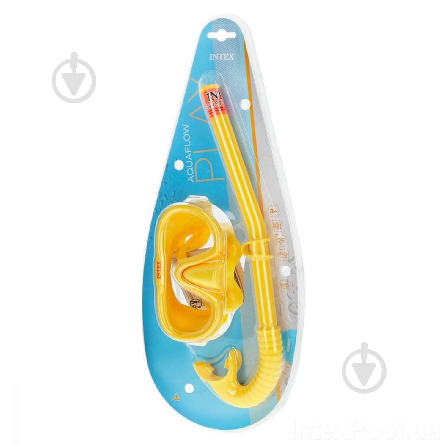 Набор для плавания Intex Adventure Swim Set 8+ 55642 р.M желтый - фото 2 Набор для плавания Intex Adventure Swim Set 8+ 55642 р.M желтый - фото 2