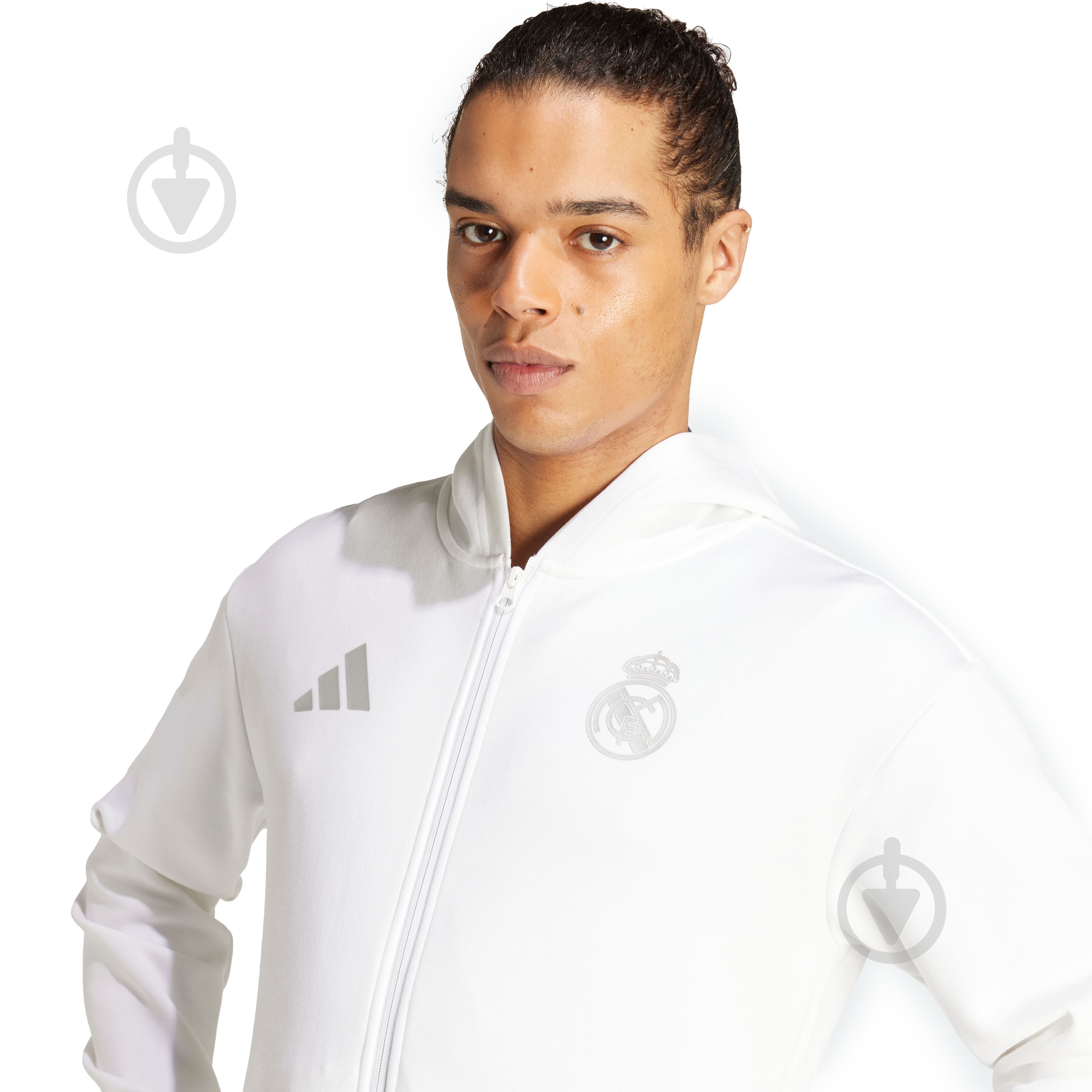 Джемпер Adidas REAL ANTH JKT IT3805 р.S белый - фото 3