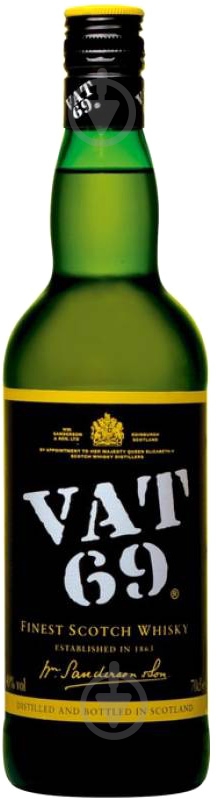 Виски Vat 69 3 года выдержки 0,7 л - фото 1 Виски Vat 69 3 года выдержки 0,7 л - фото 1