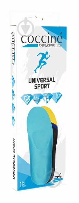Устілки Universal Sport під вирізку для активних людей COCCINE р.44-47 блакитний - фото 1 Устілки Universal Sport під вирізку для активних людей COCCINE р.44-47 блакитний - фото 1