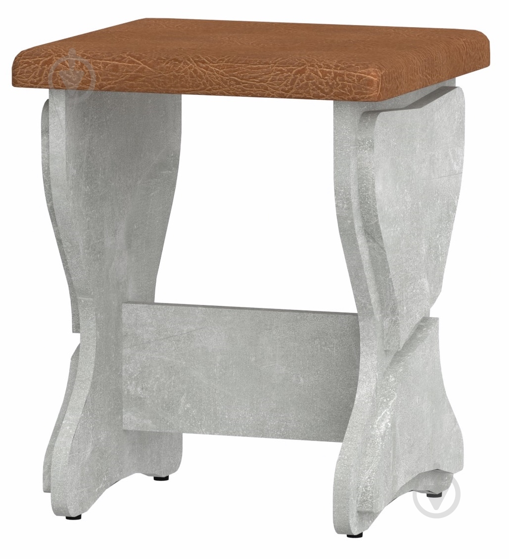 Табурет Компанит Т-3 рыжий / ателье светлое - фото 1