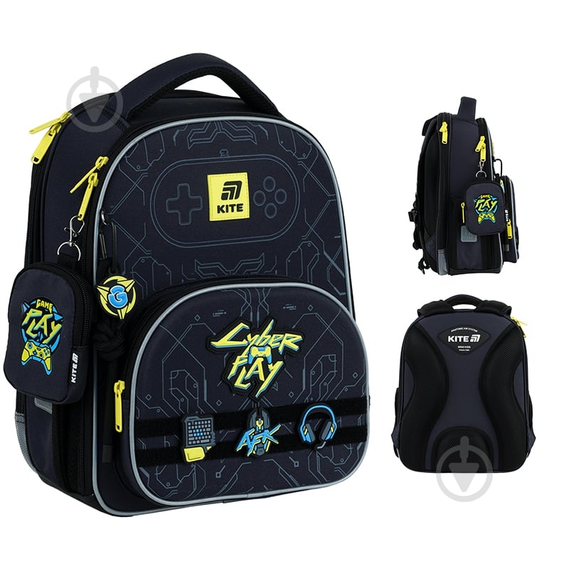 Рюкзак каркасный KITE Education Cyber K25-556M-2 - фото 3