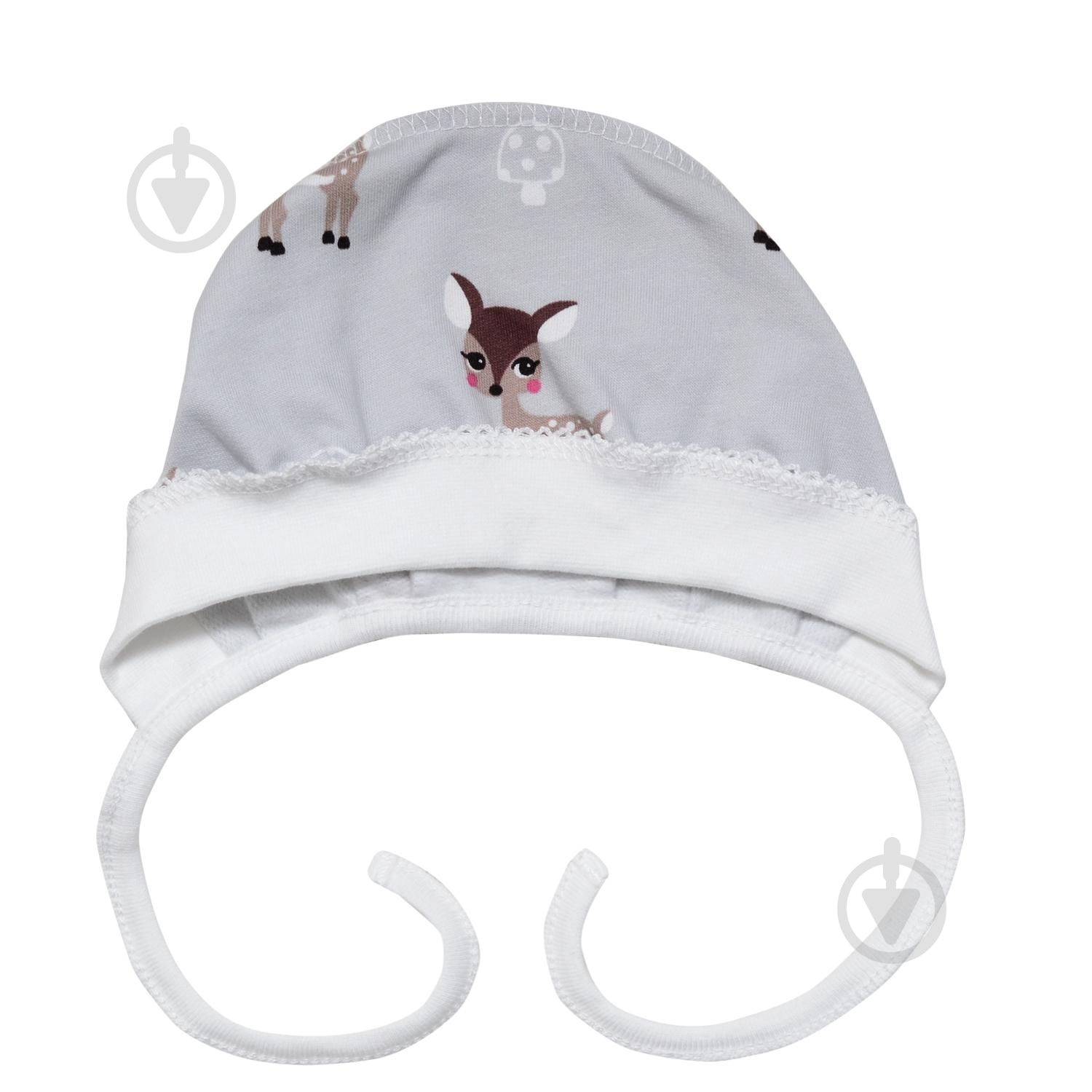 Чепчик детский Minikin р.43 серый 181990143 - фото 1