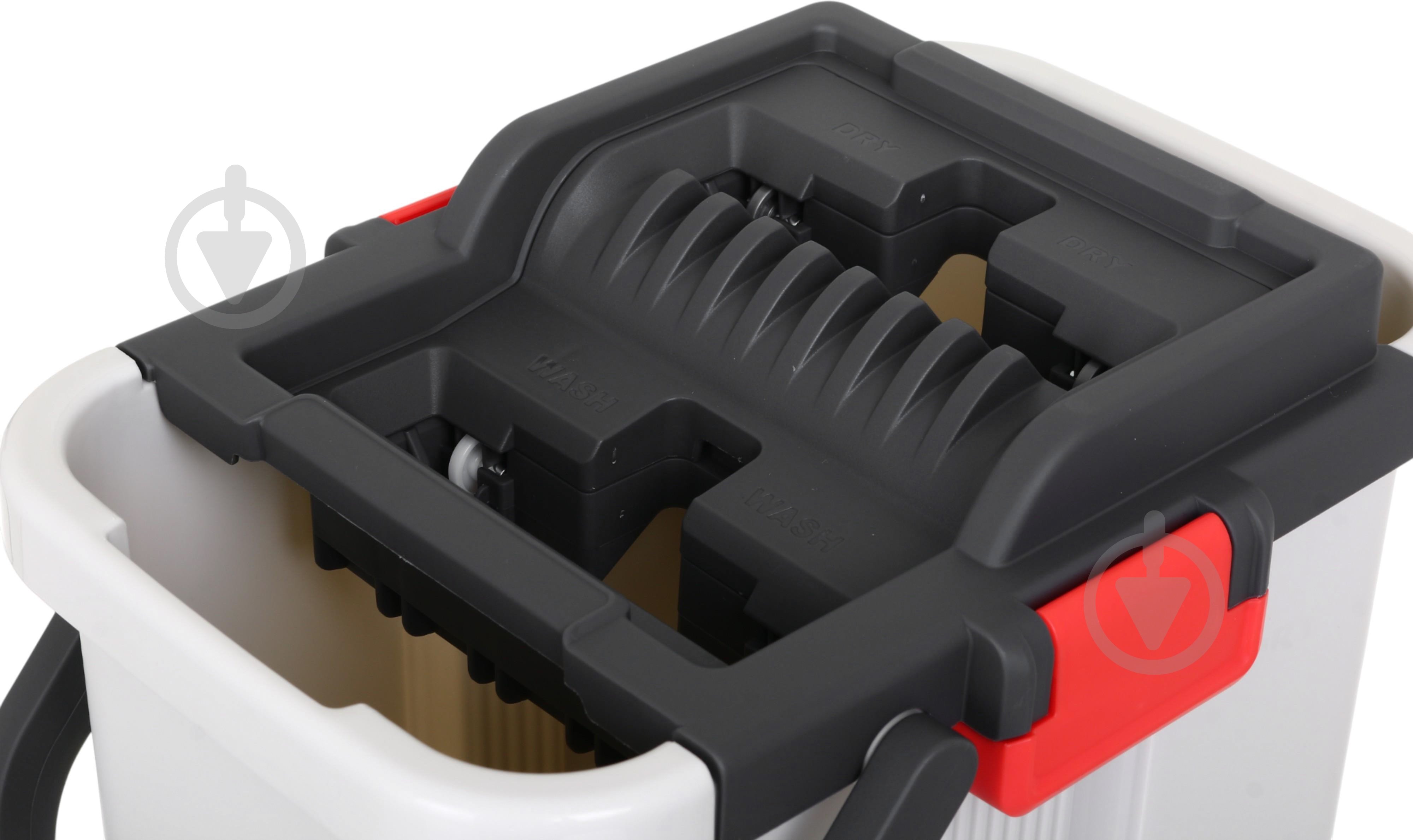 Набор для уборки для пола OBERY SuperClean 2в1 ведро 7,5 л + швабра 130 см 33 см - фото 14 Набор для уборки для пола OBERY SuperClean 2в1 ведро 7,5 л + швабра 130 см 33 см - фото 14