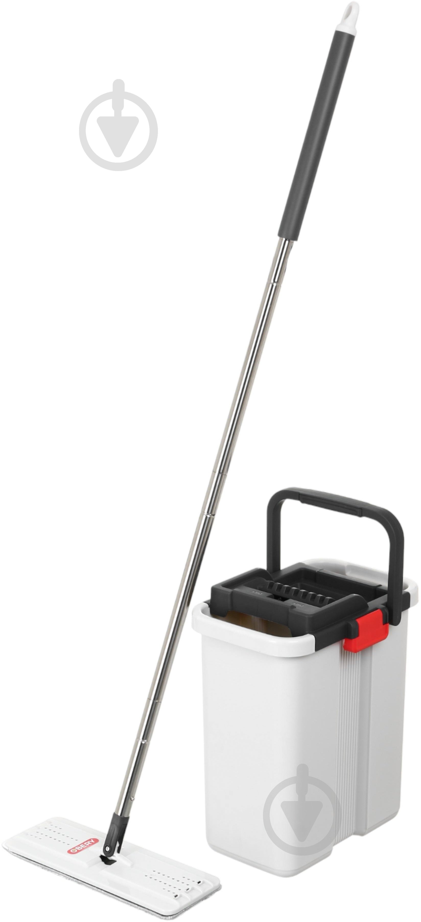 Набор для уборки для пола OBERY SuperClean 2в1 ведро 7,5 л + швабра 130 см 33 см - фото 1 Набор для уборки для пола OBERY SuperClean 2в1 ведро 7,5 л + швабра 130 см 33 см - фото 1