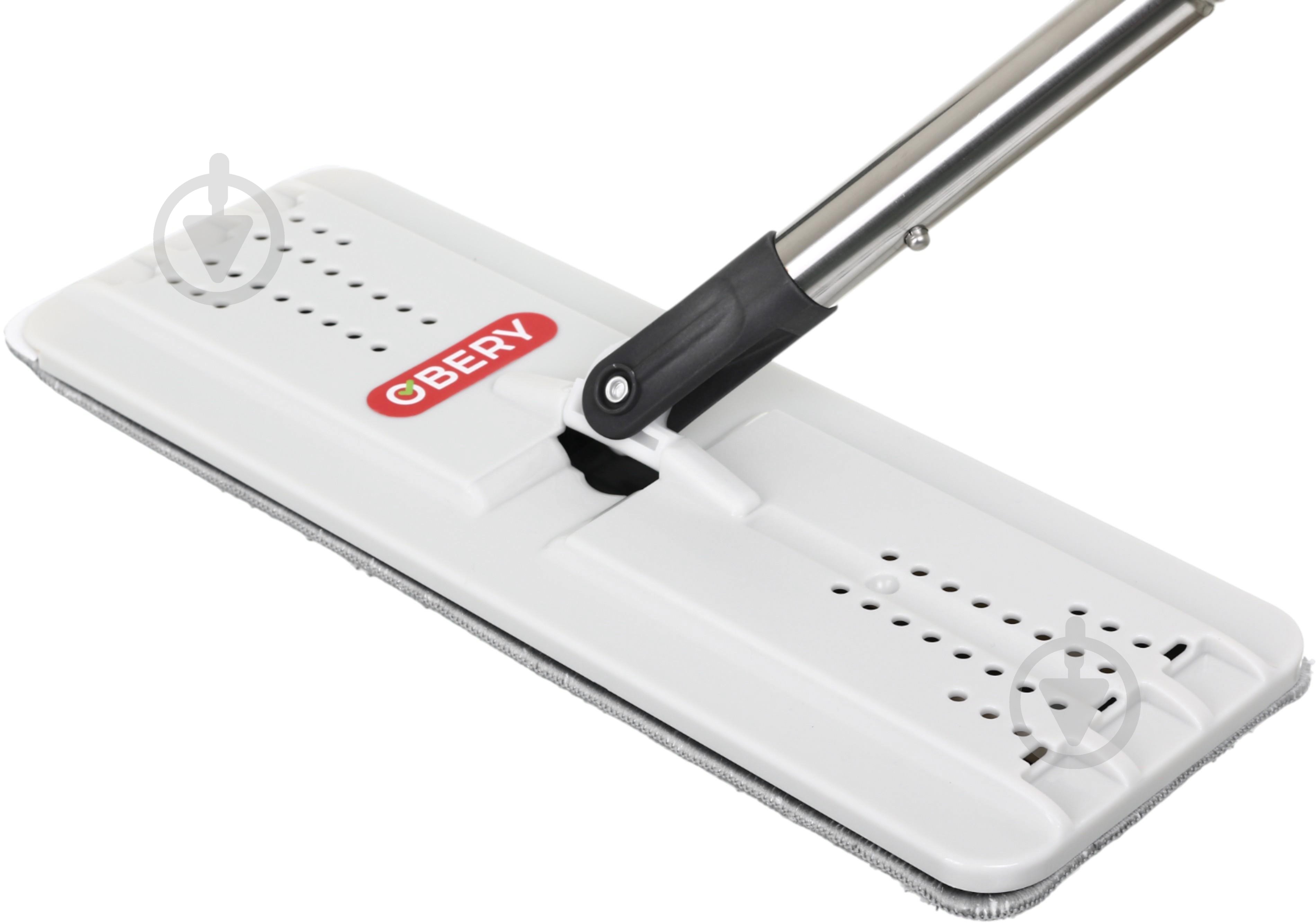 Набор для уборки для пола OBERY SuperClean 2в1 ведро 7,5 л + швабра 130 см 33 см - фото 4 Набор для уборки для пола OBERY SuperClean 2в1 ведро 7,5 л + швабра 130 см 33 см - фото 4